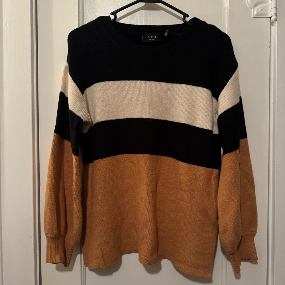 Vici color block women’s sweater